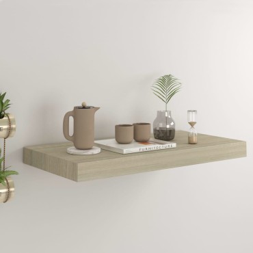 vidaXL Ράφι Τοίχου Χρώμα Δρυός 50x23x3,8cm MDF 1 τεμ.