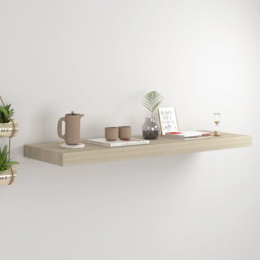 vidaXL Ράφι Τοίχου Χρώμα Δρυός 80x23,5x3,8cm MDF 1 τεμ.