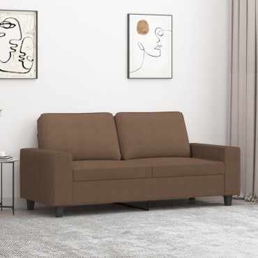 vidaXL Καναπές Διθέσιος Καφέ Υφασμάτινος 174x77x80cm 1 τεμ.