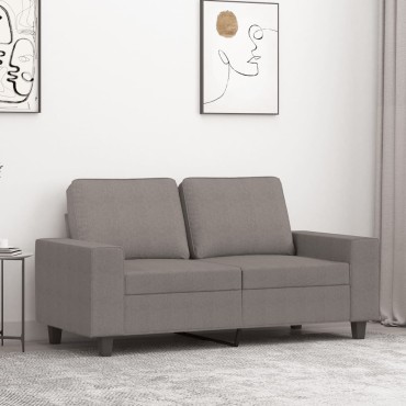 vidaXL Καναπές Διθέσιος Taupe Υφασμάτινος 154x77x80cm 1 τεμ.