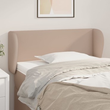 vidaXL Κεφαλάρι με Πτερύγια Καπουτσίνο 83x23x78/88cm Συνθετικό Δέρμα 1 τεμ.