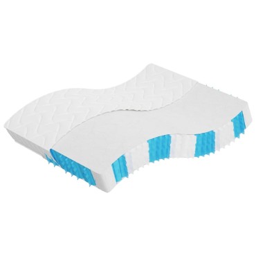 vidaXL Στρώμα με Pocket Springs Μεσαία Σκληρότητα 160x200cm 1 τεμ. - Διπλό