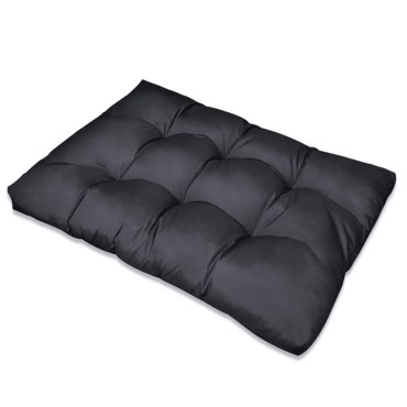 vidaXL Μαξιλάρι Καθίσματος Παλέτας Γκρι 120x80x12cm Υφασμάτινο