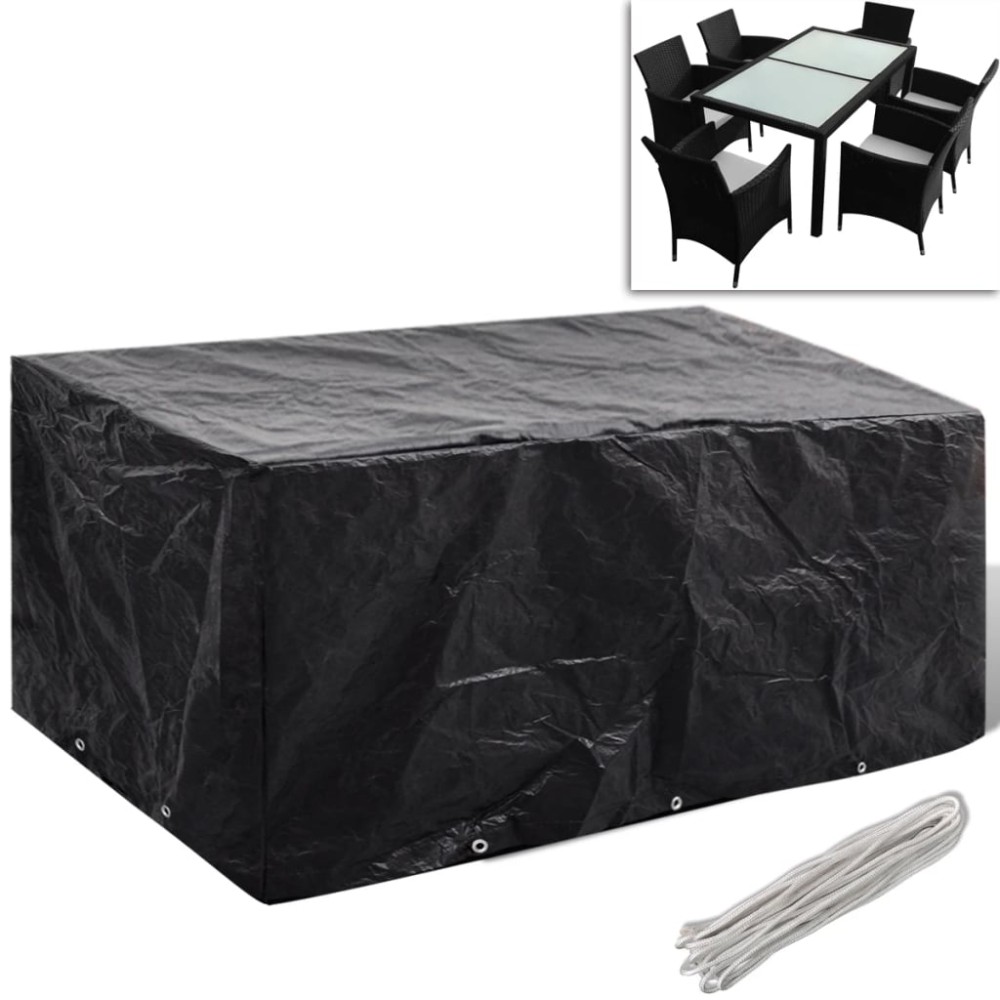 vidaXL Κάλυμμα Επίπλων Κήπου με 8 Κρίκους 240x140x90cm 1 τεμ.
