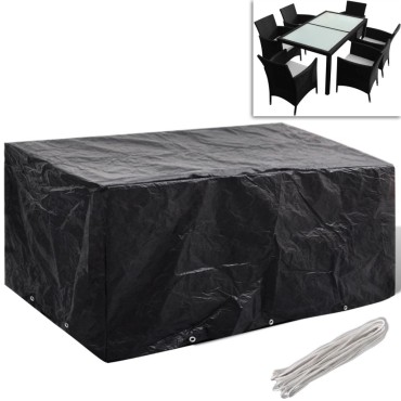 vidaXL Κάλυμμα Επίπλων Κήπου με 8 Κρίκους 240x140x90cm 1 τεμ.