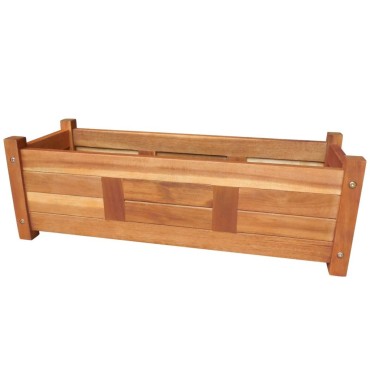 vidaXL Ζαρντινιέρα Υπερυψωμένη 76 x 27,6 x 25 εκ. από Ξύλο Ακακίας