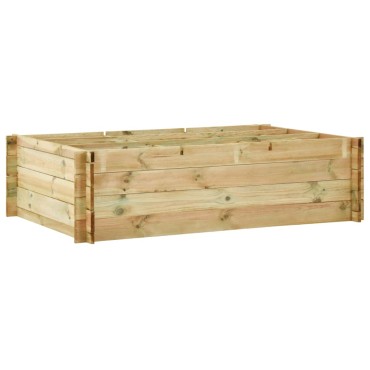 vidaXL Ζαρντινιέρα Υπερυψωμένη 150 x 100 x 40 εκ. από Εμποτισμένο Ξύλο
