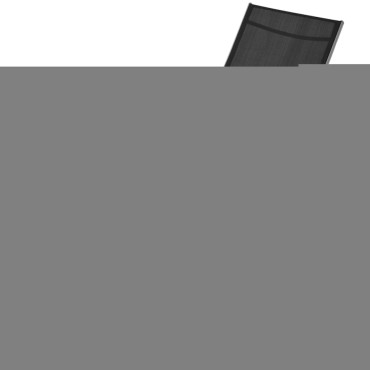 vidaXL Ξαπλώστρα Μαύρη από Αλουμίνιο 156x60x89cm 1 τεμ.