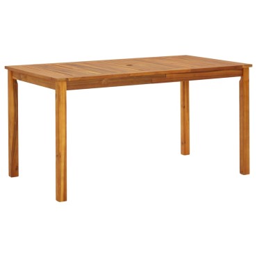 vidaXL Τραπέζι Κήπου 140x80x74cm από Μασίφ Ξύλο Ακακίας 1 τεμ.