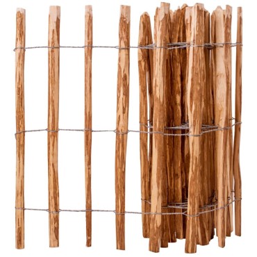 vidaXL Φράχτης Κήπου 90x500cm από Ξύλο Φουντουκιάς