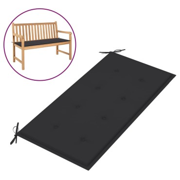 vidaXL Μαξιλάρι Πάγκου Κήπου Ανθρακί 100x50x4cm Ύφασμα Oxford