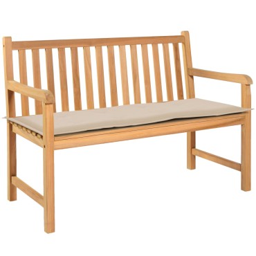 vidaXL Μαξιλάρι Πάγκου Κήπου Κρεμ 120x50x3cm Ύφασμα Oxford