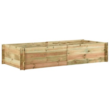 vidaXL Μποστάνι Λαχανόκηπου 197 x 100 x 40 εκ. Εμποτισμένο Ξύλο Πεύκου