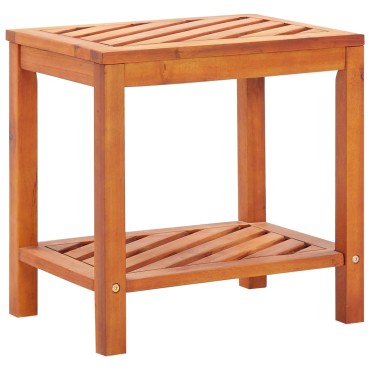 vidaXL Τραπεζάκι Βοηθητικό 45x33x45cm από Μασίφ Ξύλο Ακακίας 1 τεμ.
