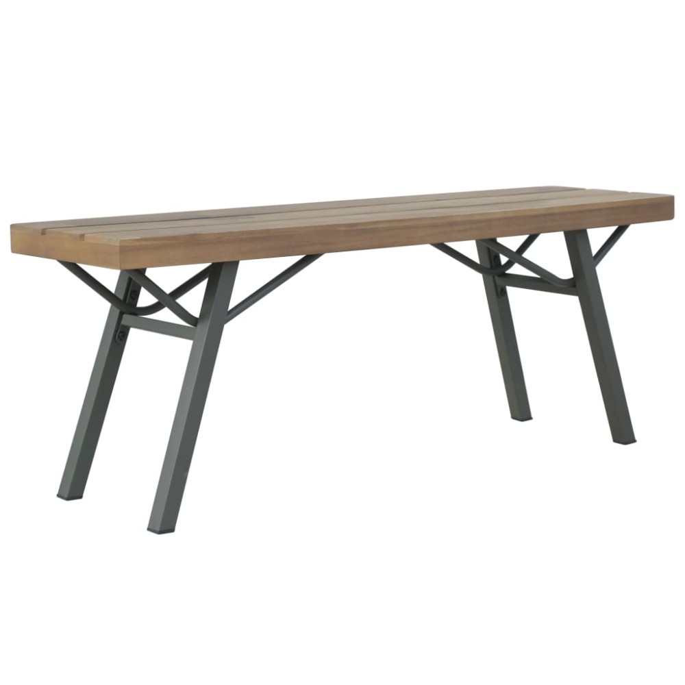 vidaXL Παγκάκι Κήπου από Μασίφ Ξύλο Ακακίας 120x31x45cm 1 τεμ.