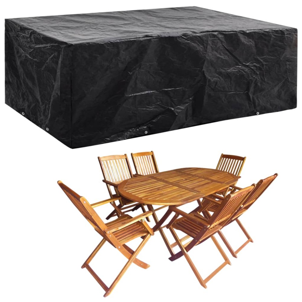 vidaXL Κάλυμμα Επίπλων Κήπου με 8 Κρίκους 242x162x100cm 1 τεμ.