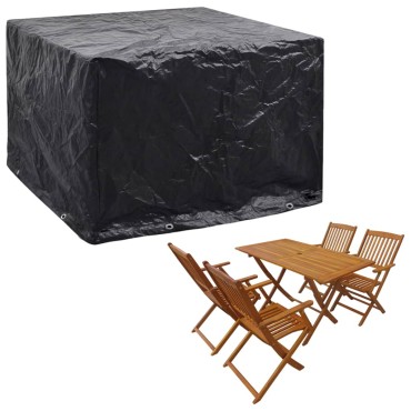 vidaXL Κάλυμμα Επίπλων Κήπου με 8 Κρίκους 122x112x98cm 1 τεμ.