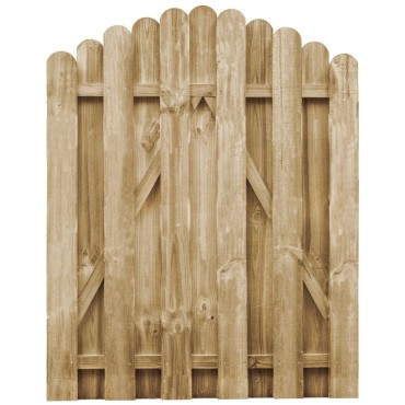 vidaXL Πόρτα Φράχτη 100 x 125 εκ. Εμποτισμένο Ξύλο Πεύκου