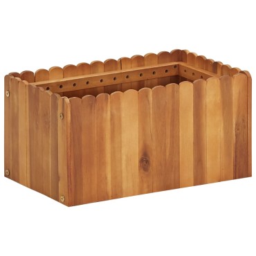vidaXL Ζαρντινιέρα Υπερυψωμένη 50 x 30 x 25 εκ. από Μασίφ Ξύλο Ακακίας