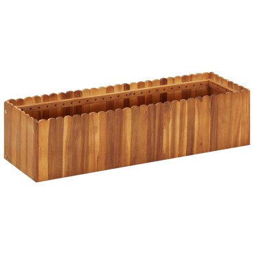 vidaXL Ζαρντινιέρα Υπερυψωμένη 100 x 30 x 25 εκ. Μασίφ Ξύλο Ακακίας