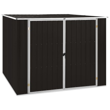 vidaXL Αποθήκη Κήπου Καφέ 195 x 198 x 159 εκ. από Γαλβανισμένο Ατσάλι