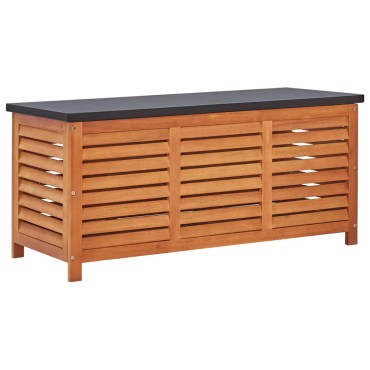 vidaXL Μπαούλο Αποθήκευσης Κήπου 117x50x55cm Μασίφ Ξύλο Ευκαλύπτου 1 τεμ.