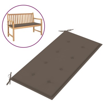 vidaXL Μαξιλάρι Πάγκου Κήπου Taupe 100x50x4cm Ύφασμα Oxford