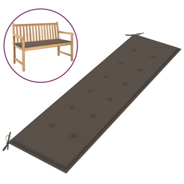 vidaXL Μαξιλάρι Πάγκου Κήπου Taupe 180x50x4cm Ύφασμα Oxford