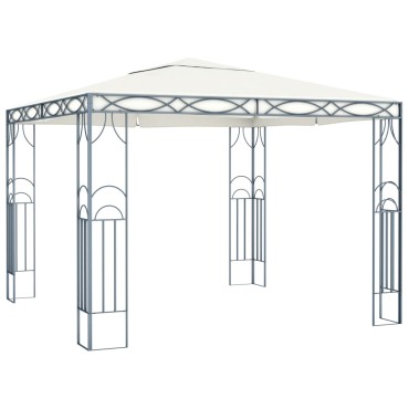 vidaXL Κιόσκι Κρεμ 300 x 300 εκ.