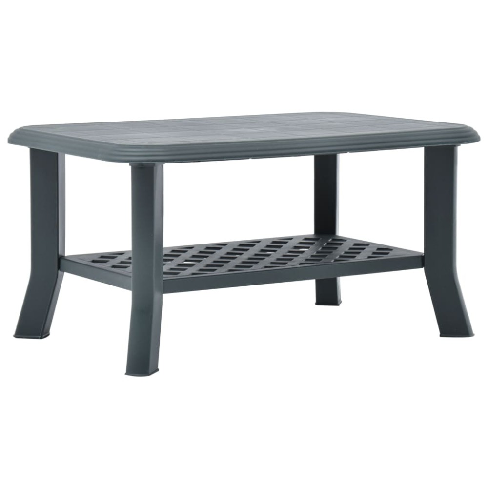 vidaXL Τραπεζάκι Σαλονιού Πράσινο 90x60x46cm Πλαστικό 1 τεμ.