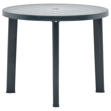 vidaXL Τραπέζι Κήπου Πράσινο Πλαστικό 89x72cm 1 τεμ.