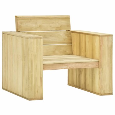 vidaXL Καρέκλα Κήπου 89x76x76cm από Εμποτισμένο Ξύλο Πεύκου 1 τεμ.