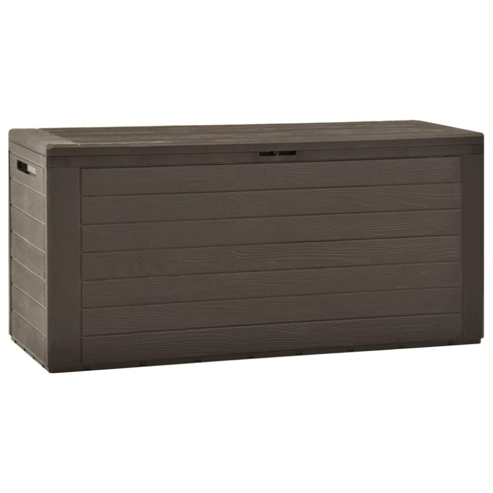 vidaXL Μπαούλο Αποθήκευσης Κήπου Καφέ 116x44x55cm 1 τεμ.