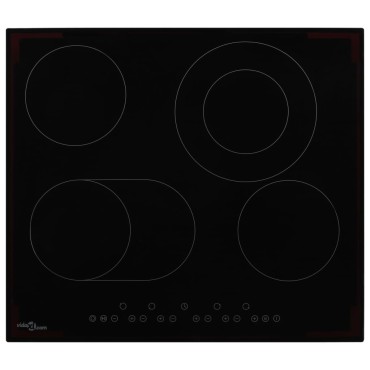 vidaXL Εστία Κεραμική με 4 Εστίες και Πλήκτρα Αφής 6600 W