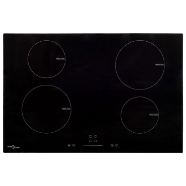 vidaXL Εστία Επαγωγική με 4 Εστίες & Πλήκτρα Αφής 77 εκ. 7000 W Γυάλινη