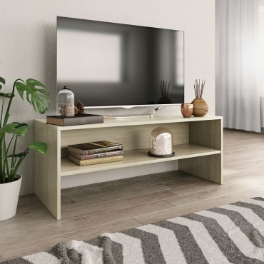 vidaXL Έπιπλο Τηλεόρασης Sonoma Δρυς 100x40x40cm από Μοριοσανίδα