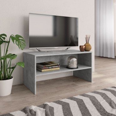 vidaXL Έπιπλο Τηλεόρασης Γκρι Σκυροδέματος 80x40x40cm Μοριοσανίδα