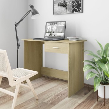 vidaXL Γραφείο Χρώμα Sonoma Δρυς 100x50x76cm από Επεξ. Ξύλο 1 τεμ.