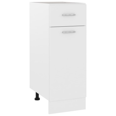 vidaXL Ντουλάπι με Συρτάρι Lyon Λευκό 30x46x81,5cm Επεξ. Ξύλο 1 τεμ.