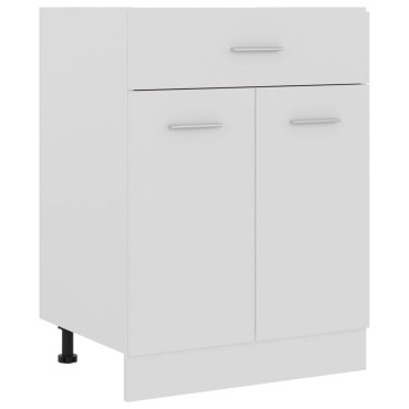 vidaXL Ντουλάπι με Συρτάρι Lyon Λευκό 60x46x81,5cm Επεξ. Ξύλο 1 τεμ.