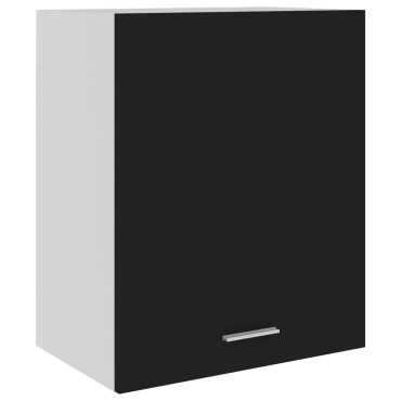 vidaXL Ντουλάπι Κρεμαστό Lyon Μαύρο 50x31x60cm από Επεξ. Ξύλο 1 τεμ.