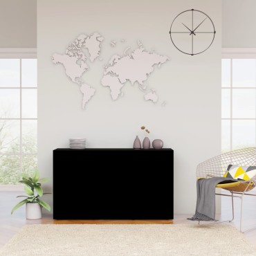 vidaXL Μπουφές Μαύρος 120x36x69cm από Επεξ. Ξύλο 1 τεμ.