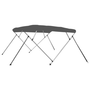 vidaXL Τέντα Σκάφους με 4 Αψίδες Ανθρακί 243x196x137 εκ.
