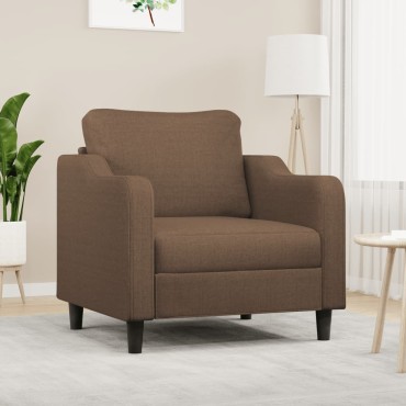 vidaXL Πολυθρόνα Καφέ Υφασμάτινη 78x77x80cm 1 τεμ. Γωνιακός