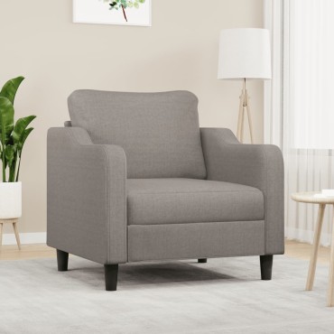 vidaXL Πολυθρόνα Taupe Υφασμάτινη 78x77x80cm 1 τεμ. Γωνιακός
