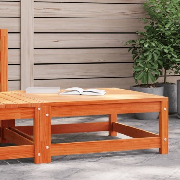 vidaXL Υποπόδιο Κήπου Καφέ 70x70x30cm από Μασίφ Ξύλο Πεύκου 1 τεμ. Γωνιακός