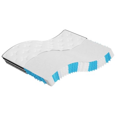vidaXL Στρώμα με Pocket Springs Μεσαία Σκληρότητα 160x200cm 1 τεμ. - Διπλό