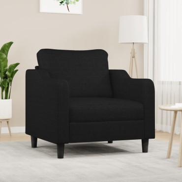 vidaXL Πολυθρόνα Μαύρη από Ύφασμα 78x77x80cm 1 τεμ. Γωνιακός