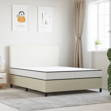 vidaXL Στρώμα με Bonnell Springs Μεσαία Σκληρότητα 140x190cm 1 τεμ. - Μονό