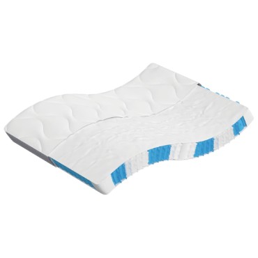 vidaXL Στρώμα με Pocket Springs Μεσαία 140x190cm 1 τεμ. - Διπλό